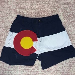Chubbies Colorado Flag shorts